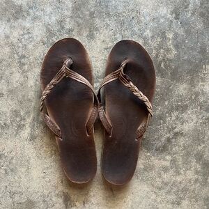 Rainbow 🌈 brand leather sandals size 10 women’s